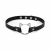 Bedroom Fantasies Kitty Choker Juodas Faux Leather Adjustable Collar
