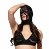 Bedroom Fantasies Lace Mask with Mouth Opening Juodas Elegant Design