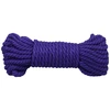 Doc Johnson Bind and Tie Hemp Bondage Rope 6mm 30ft Violet - Durable Natural Fiber