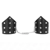 Kink Wrist Restraint Juodas Point KINK Juodas Point Adjustable Wristbands with Chain, 17-23cm, Juodas