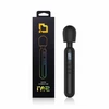 BLAQ Digital Super Wand Juodas - XL Flexible Massage Device with Ekranas