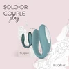 Bloom Jasmine C-Shape Vibrator Žalias - Soft Silicone, Swipe Control