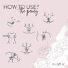 Bloom Peony Dual-Sided Couple Vibrator Žalias Silicone Atsparus vandeniui