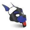 Xr Brands Mėlyna Alpha Dog Mėlyna Adjustable Pup Hood Vegan Leather Unisex Headgear