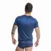 Anais Men Accesories Anais Men Naval Navy Mėlyna Tulle T-Shirt S - Vertical Satin Stripes