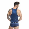 Anais Men Accesories Mėlyna ANAIS MEN Naval Top S Navy Mėlyna Mesh with Satin Stripes
