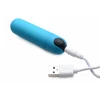 Blue Bang! Bullet Mėlyna - Compact Atsparus vandeniui Vibrating Device with Remote