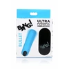 Blue Bang! Bullet Mėlyna - Compact Atsparus vandeniui Vibrating Device with Remote