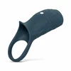 Blue Boners Intimate Vibrating Sleeve Mėlyna Rechargeable Adjustable Fit