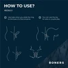 Boners Rechargeable Vibrating Silicone Partner Ring, 10 Modes, Mėlyna