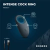 Boners Rechargeable Vibrating Silicone Partner Ring, 10 Modes, Mėlyna