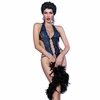 Chilirose Bodies Mėlyna Chilirose CR 4479 Mėlyna Lace Bodysuit S/M - Elegant Floral Design