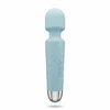 Blue EasyToys Mini Wand Vibrator Mėlyna - 18 Modes, USB Rechargeable, Silicone