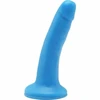 Mėlyna Get Real Happy Dicks Mėlyna 12 cm Anatomical Model with Suction Base