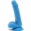 Mėlyna Get Real Happy Dicks Mėlyna 12 cm Anatomical Model with Suction Base