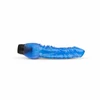 Blue Mėlyna Jelly Infinity Vibrator Mėlyna - Flexible Silicone Model with Veined Texture