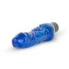 Blue Mėlyna Jelly Infinity Vibrator Mėlyna - Flexible Silicone Model with Veined Texture