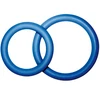 Mėlyna JOYDIVISION POTENZduo Mėlyna XL Dual Support Rings - Flexible Silicone