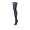 Blue Kix'ies Debbie Thigh-Highs D Navy Mėlyna Plaid No-Slip Stockings
