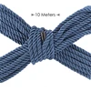 Ouch By Shots Mėlyna LoversPremium Polyester Bondage Rope 10m Navy Mėlyna - Soft Restraint Cord