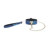 Ouch By Shots Mėlyna Ouch! Florence Collection Adjustable Collar with Leash Mėlyna