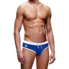 Mėlyna Prowler Swim Brief XL Mėlyna - Athletic Fit with Baltas Accents