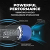 Pumped By Shots Mėlyna SonicPull Metallic Mėlyna Suction &amp; Vibration Intimate Device Multimedia