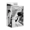 Xr Brands Blush Novelties Juodas Rose Aliuminio Plug Small - Elegant Metal Design
