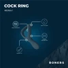 Boners Silicone Ring Adjustable Juodas - Flexible Comfort Fit System