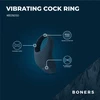 Boners Vibrating Ring with 10-Mode Stimulation System, Juodas, Flexible