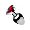 Xr Brands Booty Sparks Metal Plug Large Raudona Heart Gem Aluminum Alloy