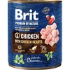 Brit Premium by Nature konservai šunims vištiena with Hearts 800g