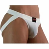 BURN 007 Jockstrap Lycra Baltas M - Premium Breathable Athletic Model