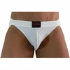 BURN 007 Jockstrap Lycra Baltas M - Premium Breathable Athletic Model