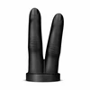 BUTTR Victory Double Finger Silicone Plug - Ergonomic Juodas Model
