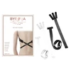 Bye Bra Flexible 3-Hook Low Back Bra Straps Juodas &amp; Baltas Set