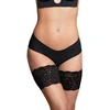 Bye Bra - Thigh Bands Lace Juodas L prilimpančios šlaunų juostos