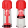 CalExotics COLT Nipple Suction Cups with Stimulating Wave System Raudona