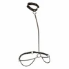 CalExotics Euphoria Chain Halter &amp; Leash Plus Size - Velvet &amp; Vegan Leather