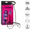 CalExotics Euphoria Chain Halter &amp; Leash Plus Size - Velvet &amp; Vegan Leather