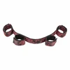 CalExotics Scandal Adjustable Bar with Padded Cuffs - Juodas/Raudona, Foldable