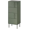 Cama Meble 4S TRESSE komoda 50x40x125 matinė žalia