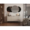 Cama Meble Cama Komoda 1 ALMERA 156x42x75 riešutmedžio/kašmyro spalvos