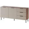 Cama Meble Cama Komoda 1 ALMERA 156x42x75 riešutmedžio/kašmyro spalvos
