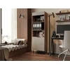 Cama Meble Cama 3 ALMERA knygų spinta 60x42x185 graikinis riešutas/kašmyras