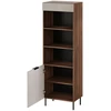 Cama Meble Cama 3 ALMERA knygų spinta 60x42x185 graikinis riešutas/kašmyras