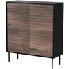 Cama Meble Cama 4D CORTINA komoda 102x40x118 juodas/graikinis riešutas