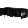 Cama Meble Cama INSERTO 3D1W komoda 190x40x80 juodas + LED