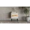 Cama Meble Cama Bedside cabinet, 2 pcs. INSERTO 50x40x61.5 cashmere + LED