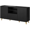Cama Meble Saugojimo Spinta - Cama Pafos 150x42x82 Juoda Matinė